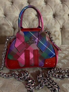 Vivienne Westwood mini Yasmine tartan bag